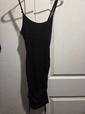 Black Adjustable-Strap Slip Dress - Women